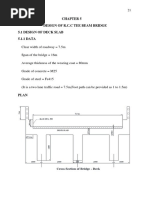 Design of R.C.C Tee Beam Bridge 5.1 Design of Deck Slab 5.1.1 DATA