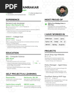 Aaditya Tamrakar - Resume