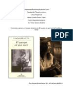 Feminismo, Género y El Cuerpo Femenino en El Cuerpo en Que Nací de Guadalupe Nettel.