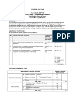 Course Outline For Programming