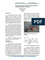 And Analysis of Pedal Power Water Pumping System 1 2 PDF