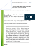 Impact of Orthodontic Treatment On Oral Health-Related Quality of Life in The Slovak Republic: A Cross-Sectional Study