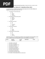 Unit 2. Task 1. Prepositions of Place