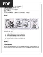 Prova Bimestral 9Âº Ano