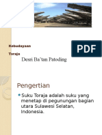 Kebudayaan Toraja PPT DESRY