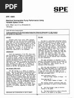 SPE 13805 Electrical Submersible Pump Performance Using Variable Speed Drives