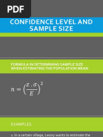 Confidence Level and Sample Size