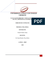 Derecho Contratos Promesa Unilateral Kattyormeño