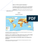 Como Se Distribui A População Mundial