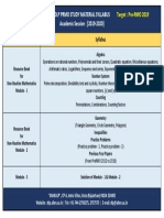 PreRMO Studymaterial Syllabus 2019