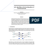 Apply Genetic Algorithm To The Learning Phase of A Neural Network