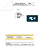 Procedimiento de Operacion de La Faja