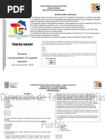 Examen Tercero Telesecundaria