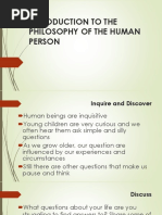 Introduction To The Philosophy of The Human Person