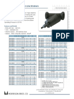 Model 285 Cast Iron Line Strainers: Application