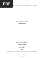 Fundamentos de Psicología Cognitiva Trabajo Capítulo 5 Memoria A Largo Plazo