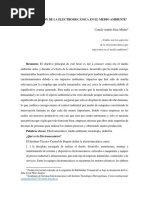 La Repercusión de La Electromecánica en El Medio Ambiente