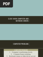 Slide Show Computer and Network Errors