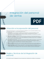 Integración Del Personal de Ventas