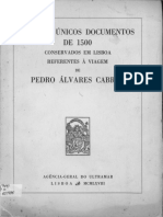 Os Sete Unicos Documentos de 1500