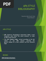 Apa Style Bibliography