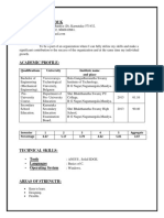 Chandan Gowda M K: Qualifications University Institute Name and Place Year of Passing %marks