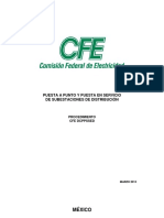 Cfe - Dcppssed Proc de Puesta Punto y Servicio