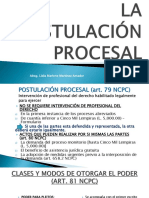 La Postulación Procesal