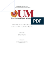 Kinetic Model of Growth and Product Formation