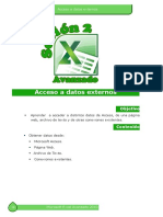 EXCEL Acceso A Datos Externos