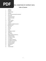 General Conditions of Contract (GCC Table of Clauses