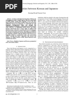 Similarities Japanese Korean PDF