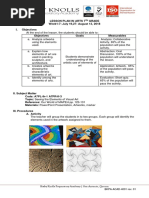 Lesson Plan in Arts 7 Grade Week1-7: July 19,27-August 13, 2018 I. Objectives Objectives Goals Measurables