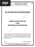 Information Technology Sample Questions by Murugan-June 19 Exams