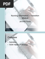 Nursing Informatics - Transition: Jennifer Hardy