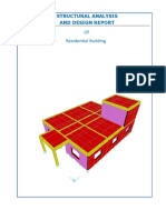 Structural Analysis and Design Report: of Residential Building