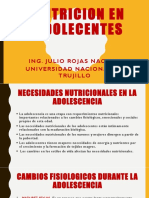 Nutrición y Alimentación de Adolescentes