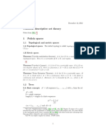 Classical Descriptive Set Theory: 1.1 Topological and Metric Spaces