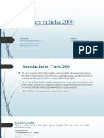 IT Acts in India 2000