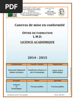 Programme Licence Travaux Publics