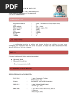 Ma. Scheherazade B. Patano: Personal Data