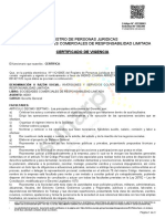 Certificado de Vigencia PDF