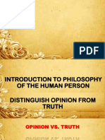 Introduction To Philosophy of The Human Person