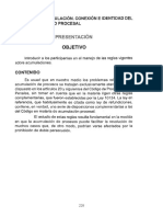 Acumulación. Conexión e Identidad Del Hecho Procesal