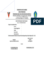 Contoh Sertifikat/Surat Keterangan PAUD 2019