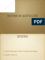 Nouns and Articles