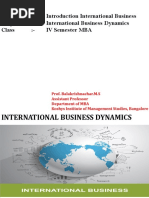 International Business Dynamics by Prof Balakrishnachar M S PDF