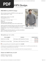 Aberdeen - Men's Knitted Sweater in DROPS Air, With Raglan and Shawl Collar. Size: S - XXXL. - Free Pattern by DROPS Design