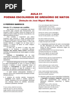 01 Poemas Escolhidos de Gregorio de Matos PDF