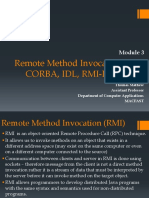 Remote Method Invocation (RMI), Corba, Idl, Rmi-Iiop & Jar